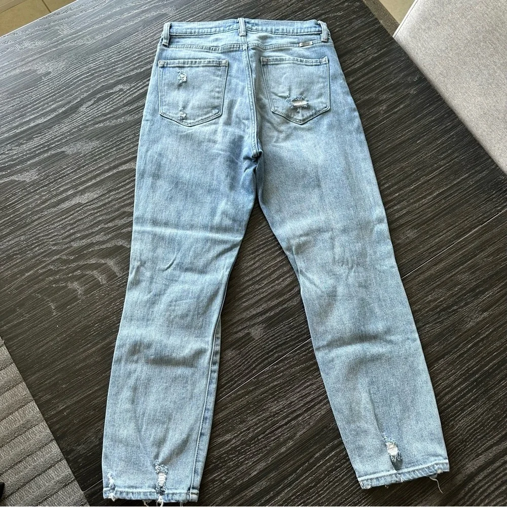 KanCan Missy High Rise Slim Straight Leg Ankle Jeans in Medium Wash, Size 28